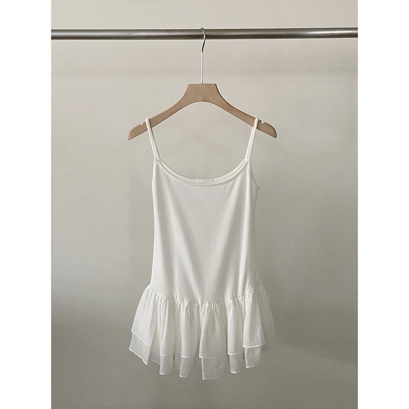 Xin Wang [Guan Tu 260G Random Modal 1*1] Ballet Lace Inner Base Shirt Slim Top - Image 5